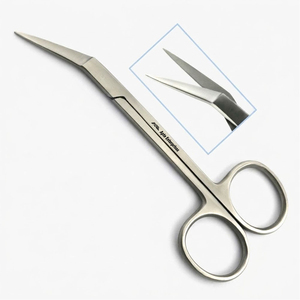 Ciseaux à cuticules extra longs, ciseaux à ongles angulaires, outil de manucure et pédicure, outil de coupe et d'entretien des ongles, outil professionnel - Product Image 1