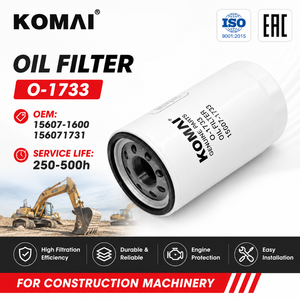 กรองน้ำมันเครื่องสำหรับรถฮีโน่ รุ่น KOMAI 15607-1600 156071731 15607-1731 156071733 15607-1733  S156071733 - Product Image 1