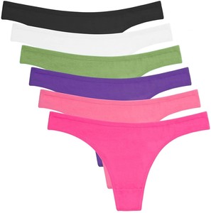 Tanga Sexy de Talle Bajo para Mujer con Borlas, Lazos, Encaje, Botones Decorativos, Diseño Sólido, OEM Disponible, Tejido en Bangladesh - Product Image 2
