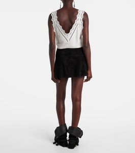 Jupe longue élégante et formelle en cuir véritable noir, respirante, écologique, taille haute, grande taille pour femme - Product Image 3