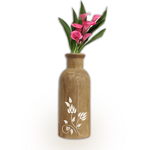 Modern <b>Tall</b> Wood Flower <b>Pot</b> <b>Indoor</b> Outdoor Decorative Wood Grain Floor Standing Flower Planter <b>Pots</b> for Hotel Home Decor Planter - Product Image 6