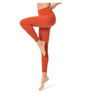 Leggings de compression respirants et antibactériens pour femmes, leggings de sport à taille haute avec poche, couleur unie, polyester, séchage rapide - Product Image 4