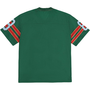 Camiseta de fútbol de malla verde con cuello en V y manga corta, número 99 bordado, camiseta deportiva transpirable para hombre adulto - Product Image 2