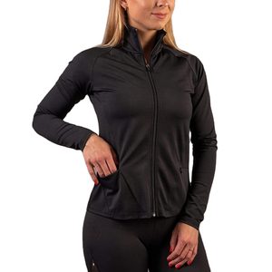 Custom Logo Printed Breathable Lightweight Plus Size Women's Sports Zip Top Gym Yoga <b>Workout</b> Fitness <b>Jacket</b> - Product Image 1