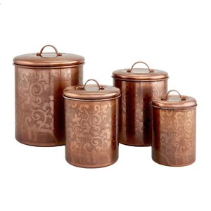 Elegant Marble & Metal Canisters Minimalist Glass <b>Storage</b> Jar Set With Marble Lids for <b>Kitchen</b> Tableware Accents - Product Image 6