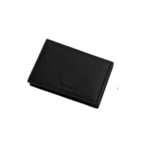 Beena's Microfiber Slim Foldable <b>Card</b> <b>Holder</b> <b>Wallet</b> Luxury Minimalist Design Daily Use Black Brown Red Beige Unisex - Product Image 5