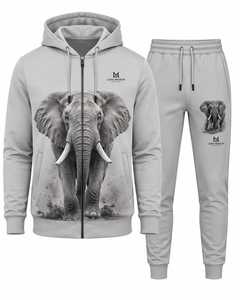 Conjunto Deportivo Ligero y Transpirable con Capucha para Hombre, Sudadera con Cierre Completo y Pantalones, Estilo Casual para Invierno, Corte Regular - Product Image 4