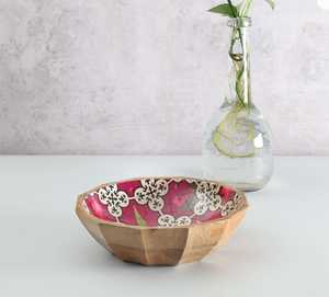 Bol de service en bois émaillé en gros, fait main, pour salade, vaisselle de cuisine - Product Image 6