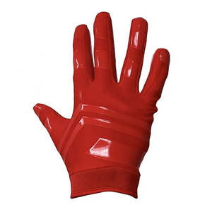 Gants de football américain pour hommes, à fermeture à boucle extensible, compatibles avec les écrans tactiles, en PU personnalisé, de haute qualité, imperméables, protection des mains - Product Image 3