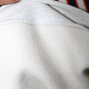 Sweat-shirt à col montant gris cendré Auburn 100% coton, broderie appliquée bleu marine, demi-zip CLUSH SPORTS Hiver - Product Image 5