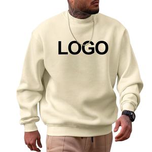 Vente en gros de pulls ras du cou colorés unis de haute qualité pour hommes pull personnalisé sweat-shirt régulier pour hommes OEM 2025 - Product Image 6