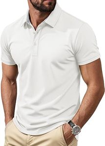 Men's Short Sleeve Polo <b>Shirt</b> Classic Fit Cotton Casual <b>Collared</b> <b>T</b>-<b>Shirt</b> - Product Image 6