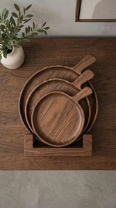 Good Quality Wooden Square Classic Serving Tray With Smooth Polished Finish Multipurpose Dining Food Tray For <b>Breakfast</b> - Product Image 3