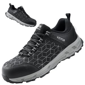 Scarpe da lavoro sportive da uomo con punta in acciaio nera - Product Image 1
