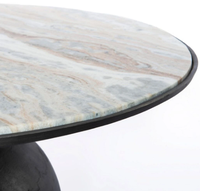 Table basse finie antique en aluminium fait à la main d'excellente qualité en métal avec dessus en marbre Table de décoration de la maison meubles de fantaisie