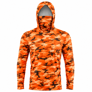 Performance Mens Hooded Fishing Shirt Outdoor Activewear OEM ODM Clothing Factory - Product Image 3