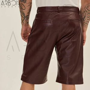Shorts en cuir pour hommes adultes, modèle 2026, nouvelle collection, design unique, facile à porter, personnalisable, meilleur prix, meilleures ventes - Product Image 4