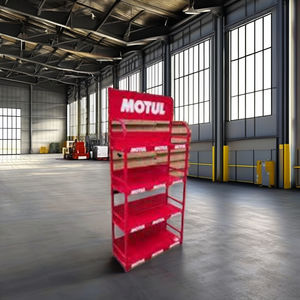 Estante de exhibición de chocolate de encimera de metal personalizado para supermercados con tablero de marca superior para fácil montaje - Product Image 1