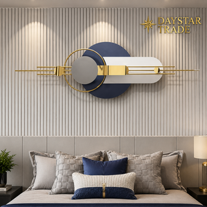 DAYSTAR TRADE Abstract <b>Geometric</b> Rectangle Metal <b>Wall</b> Sculpture Modern <b>Art</b> Decor for Living Room Wedding - Product Image 1