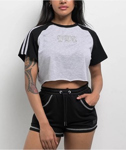เสื้อครอปแขนสั้น คอกลม ผ้าฝ้าย สไตล์ลำลอง ใส่สบาย เหมาะกับวันสบายๆ หรือใส่เที่ยวเล่นในช่วงฤดูร้อน - Product Image 1