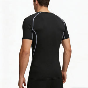Camiseta Deportiva para Hombre, Colección Verano, Manga Corta, 100% Algodón, Ligera, Transpirable, Secado Rápido, Ecológica, para Gimnasio - Product Image 5