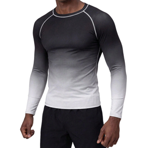 T-shirt de protection respirant et anti-humidité pour homme, léger, extensible, pour entraînement, gym, MMA et fitness. - Product Image 1