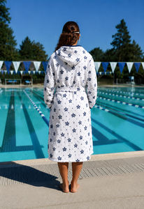 High Quality Sublimation Trending Design Swimming <b>Parka</b> Unisex <b>Waterproof</b> Warm Poolside <b>Jacket</b> for Swim Training Teams - Product Image 4