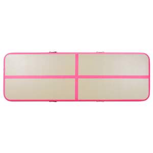 Colchoneta Inflable de Gimnasia con Bomba, 315"x39.4"x3.9", PVC Rosa, Equipamiento y Accesorios de Gimnasia - Product Image 5