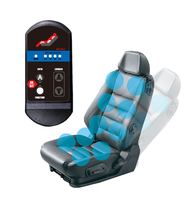 Coussin de massage vibrant multifonctionnel AKEE 12V/24V pour siège de voiture, contrôlé par application, avec soutien du cou et du dos, garantie 1 an