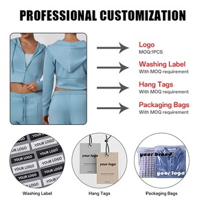 Chaqueta Deportiva Casual para Mujer, Chaqueta Corta Ajustada con Cierre para Otoño e Invierno, Sudadera Deportiva para Yoga y Ejercicio - Product Image 4
