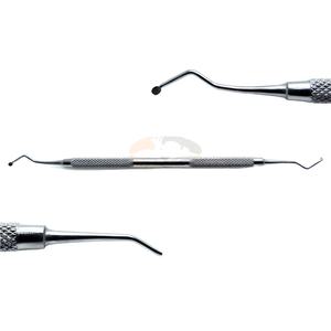 JACKBILLY-Cuillères Dentaires Manuelles à Double Extrémité, Instruments Médicaux de Restauration en Acier de 125/126mm pour le Travail Dentaire, Nouveauté 2.5 - Product Image 1