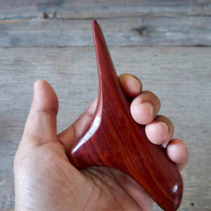 Eco-Friendly Rustic Wooden Gua Sha <b>Face</b> Massager with Solid Acacia Wood Crafts for Muscle Relaxation-New Year Gift - Product Image 1