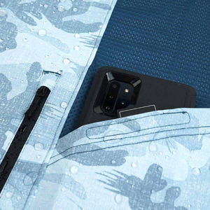เสื้อตกปลาแขนยาวมีฮู้ด ผ้าสแปนเด็กซ์/โพลีเอสเตอร์ ป้องกันรังสียูวี UPF 50 แห้งเร็ว ระบายอากาศ กันลม ไซส์ใหญ่พิเศษ - Product Image 6