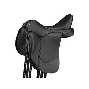 Silla de Montar de Contacto Cercano para Doma Clásica Murid Industry MM-HS2070 Marrón de Alta Calidad, Cuero Genuino de Vaca, Asiento Suave, Madera y Acero Inoxidable - Product Image 1