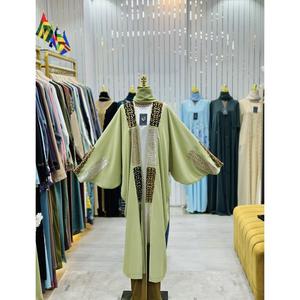 New 2026 Most Selling <b>Abaya</b> Modest Dubai Beaded Sequined Long Sleeve <b>Abaya</b> Muslim Traditional Handmade <b>Wedding</b> Women Breathable - Product Image 1