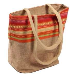 Sac messager en jute rayé bohème pour femmes, sac à bandoulière léger, sac de voyage réutilisable, sac de shopping - Product Image 3