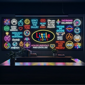 Letrero LED de Neón Personalizado, Diseño Gráfico de Frutas Ecológico, Tablero de Exhibición Acrílico Iluminado, Impresión UV de Colores Brillantes, Publicidad - Product Image 1