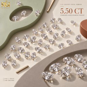 เพชรรูปไข่ 5.50 กะรัต เพาะเลี้ยงในห้องปฏิบัติการ สี DEF แบบ CVD HPHT |   อัญมณีเจียระไนแบบไม่ได้รับการรับรอง พร้อมขนาดที่ออกแบบมาเฉพาะสำหรับเครื่องประดับ - Product Image 5