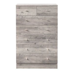Comò Moderno e Semplice Grigio con 7 Cassetti - Product Image 3