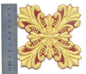 Insignias Bordadas a Mano Personalizadas, Ecológicas, Libres de Níquel, Lavables, con Hilo de Bullion, Logotipo Personalizado - Product Image 5