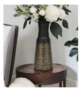 Florero de Metal de Diseño Moderno y Lujoso con Acabado en Cobre, Hecho a Mano, para Decoración del Hogar, Color Oro Rosa - Product Image 1