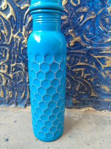 Bouteille d'eau en cuivre artisanale, magnifique bouteille en cuivre - Cadeau bien-être ayurvédique - Amour de soi, fitness, yoga - Cadeau - Product Image 3