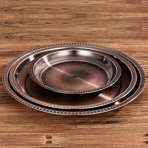 Platos de Acero Inoxidable 410 al por Mayor, con Logotipo Personalizado, Diseño Moderno y Duradero, Opciones Multicolores, Acabado Pulido - Product Image 3