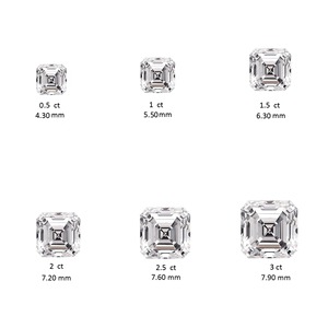 เพชร 6 กะรัตทรง Asscher เพาะเลี้ยงในห้องปฏิบัติการ คุณภาพ D VS2 รับรองโดย IGI แบบ CVD 3EX ทรงเจียระไนยอดเยี่ยม ผู้จัดจำหน่ายขายส่งสำหรับผู้ซื้อเพชรระดับนานาชาติ - Product Image 5