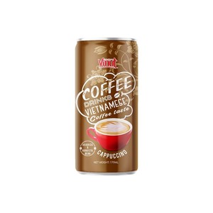 Bebida de capuchino con granos de café arábica en lata de aluminio de 170 ml para venta al por mayor, marca privada VINUT - Product Image 1