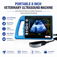 Échographe vétérinaire portable 8 pouces avec sonde rectale pour la gestation des bovins et l'élevage du bétail, modèle BTS-N40, garantie 1 an