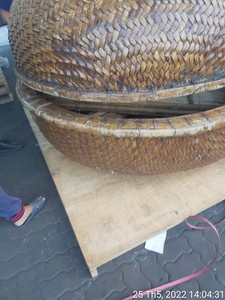 แพไม้ไผ่สำหรับส่งออกจำนวนมาก พร้อมม้านั่งและไม้พาย แพไม้ไผ่เวียดนาม สำหรับตกแต่งสวน - Product Image 2