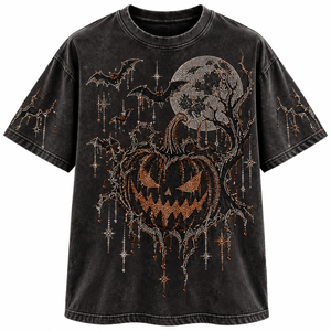 Camiseta Personalizada de Halloween con Cristales de Imitación, Diseño Gráfico Personalizado, Camiseta Brillante para Fiesta, Disfraz, Ropa Urbana para Hombre y Mujer - Product Image 4