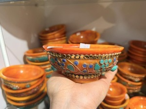 Bol de service en résine époxy fait main de qualité export avec marquage personnalisé, bol bouddhiste en résine polie haut de gamme, traditionnel - Product Image 6