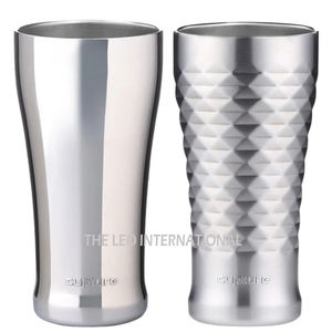 Ensemble de 2 verres en verre, acier inoxydable et laiton, style européen, design créatif, pour la maison et les cadeaux de mariage - Product Image 4